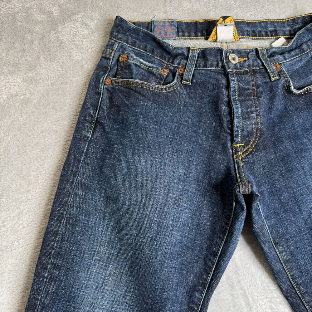 Lucky Brand Jeans Women 28 Slim Boot Leg Dungarees Low Vintage Preppy Y2K USA - Picture 13 of 15